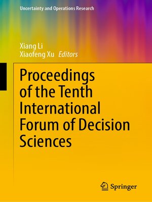 cover image of Proceedings of the Tenth International Forum of Decision Sciences